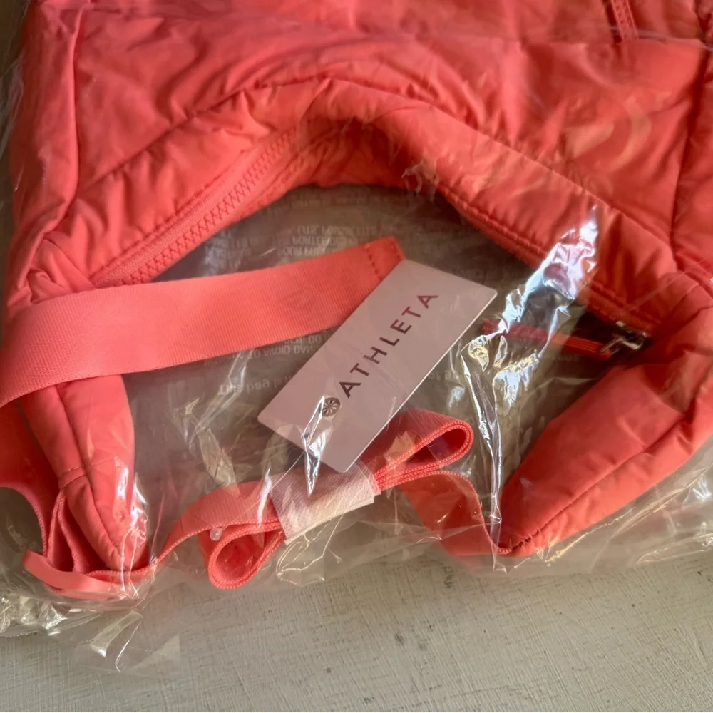 NWT Athleta All About Small Crossbody Hobo Bag  in Mimosa Pink